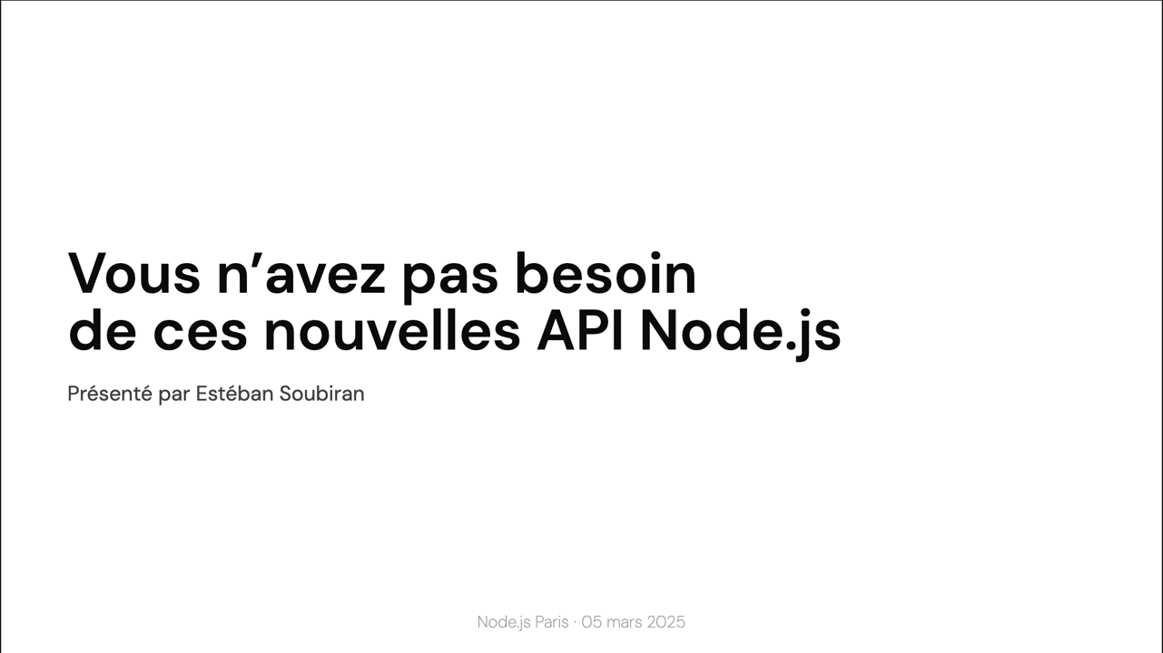 Node.js Paris